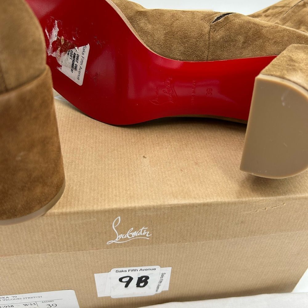 Women’s Christian Louboutin stretchadoxa 70 suede boots, size 39 made in Italy - Picture 5 of 11